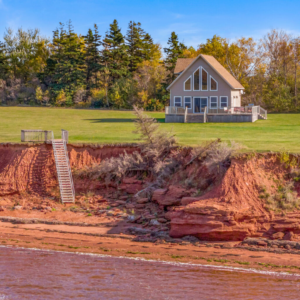 Sou' West Beach House on a PEI Cliffside